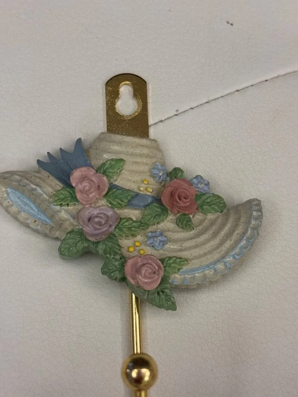 Vintage Wall Hooks Set of 2 Rustic Metal Farmhouse Nursery Carousel Hat Horse